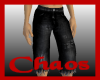 {C}Blk.Jean RippedCapris