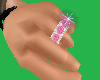 5 Stone Ring /Pink