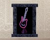 neon guitar poster