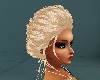 Platinum Updo by Hair