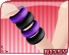 &reg; Black/Purple Bangles R