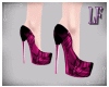 pink high heels shoes