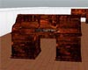 Wood On Fire Desk