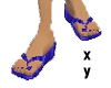 PVC Blue Flops and Nails