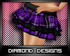 [Kiki] School skirt purp
