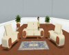 [MsD]Blue and Wood Sofa