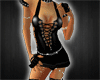 *T* Black Leather Dress