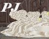 PJ all white satin bed