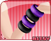 &reg; Black/Purple Bangles L
