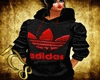 Adidas Hoody Black/red F