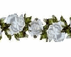 White roses headdress