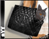 aYY-blue animated cat & sassy black  bag