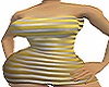 yoso gold strips dress