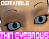 Thin Eye Brows Purple Bl