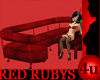 4u Red Rubys Club Couch