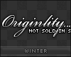 [W] Originality