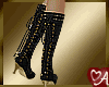 Laceup Knee Boots BLK