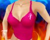 ~F Pink F Halter Top