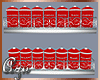 Red & Silver Spice Jars