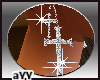 aYY-Cross Diam Earrings