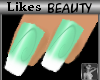 L3dw Green Nails