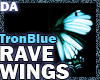 Tron Blue Rave Wings