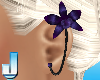 Night Orchid Ear Chain L
