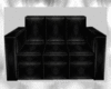 (SL) Blk Leather Sofa