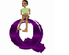 Jr*Purple Q Letter Anima