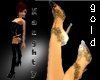 {N~C} Gold Lace Heels
