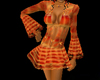 Orange Flare dress