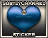 SC^Metallic Heart Blue