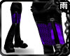 PVC Buckle Pants / Prple