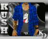 $KD$Open Plaid ButtonUp5