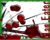 ! Blood splatter sticker