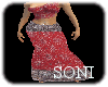 SONI RED  GREEN SAREE