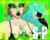 Hot green inked skin