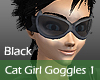 Cat Girl Black Goggles 1