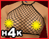 H4K - Fishnet Halter Blk