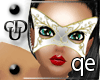 QE Gold venetian masque