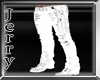 White Leather Pants Glow