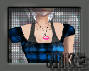 *c*EMO BLUE SKIRT & TOP