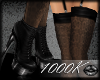 1000K Leather And Lace Boots