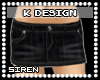 -K- Siren| Denim Black