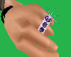 5 Stone Ring /Amethyst