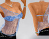 !Layered tube top blue