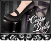 [c] Dark dolly's shoes