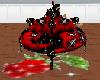 red heart roses chair An
