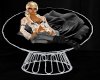 Black rose chair