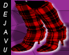 [DAY] RED BLK BOOTS